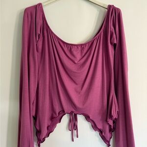 Urban Outfitters Mauve Long Sleeve Blouse